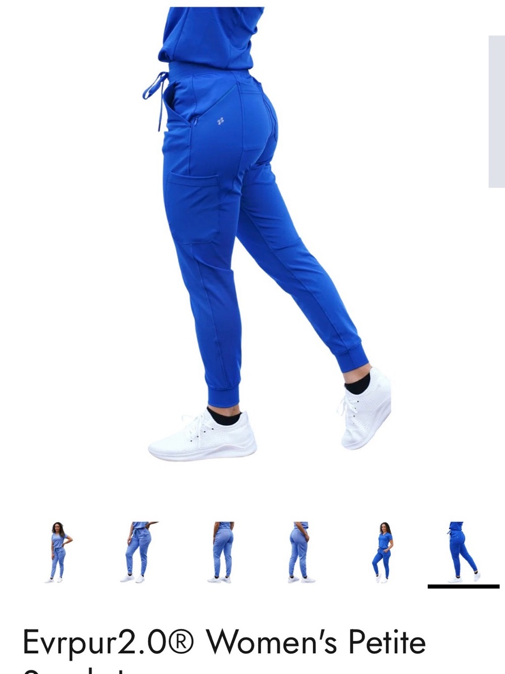 Evrpur 2.0 fit scrubs royal blue set - Picture 5 of 5